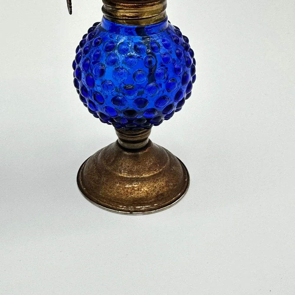 Vintage Miniature Kerosene Oil Lamps Pair 5.5